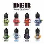 DER 美國原裝進口尼古丁鹽小煙油 30ml (35mg/3.5%黃金濃度) 16種水果菸草熱門口味 注油主機專用煙油