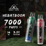 HEBAT 喜貝 7000 口一次性電子煙 長效續航．免注油便捷首選 台灣現貨
